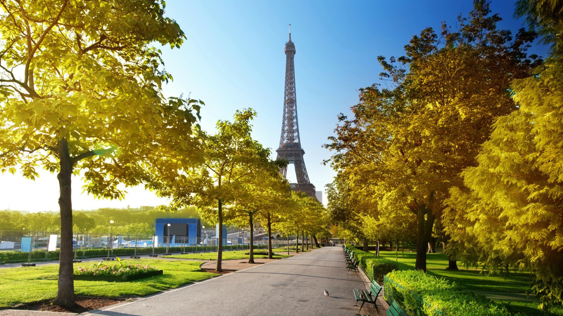 Осенняя аллея в Париже