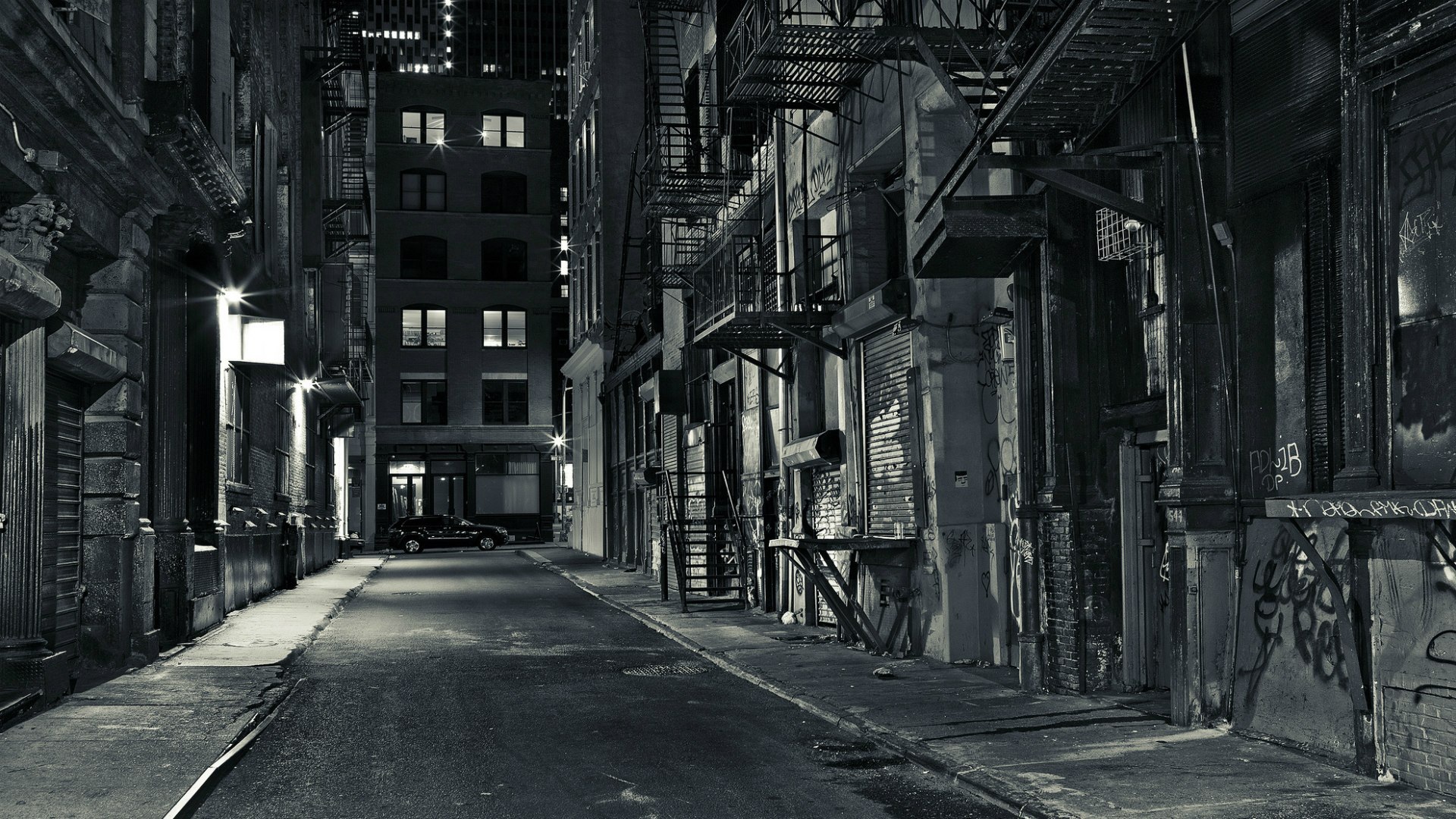 Вечерняя улица в Нью-Йорке