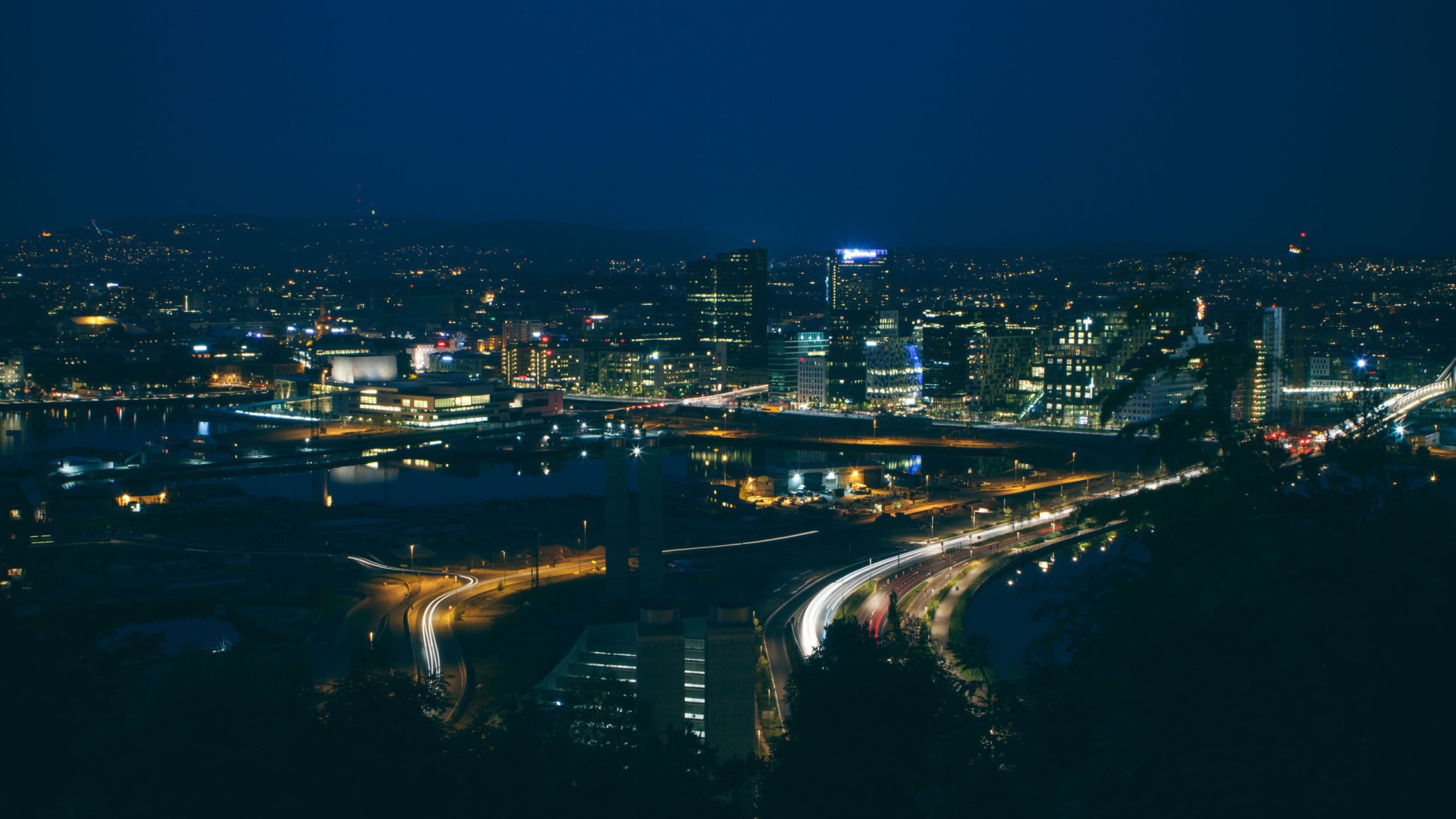 Панорама ночного Осло