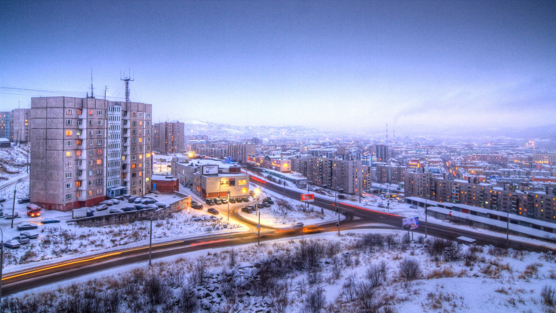 Улица в городе Мурманск