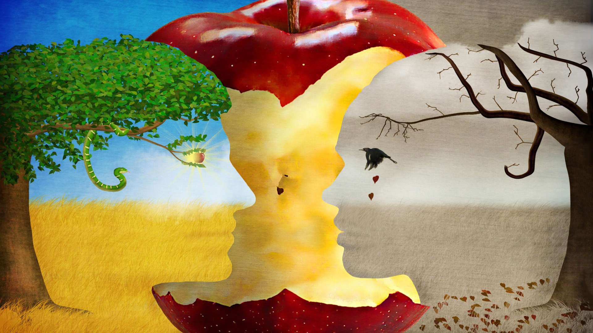 Огрызок яблока между жизнью и запустением