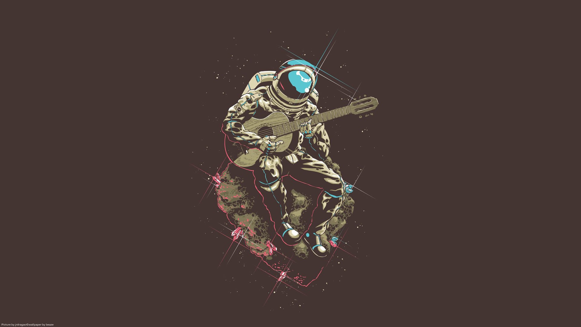 Космонавт с гитарой