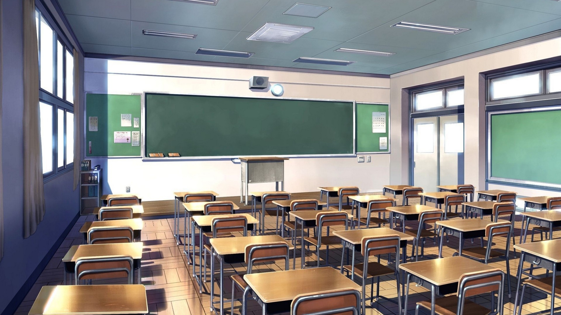Модель классной комнаты в школе