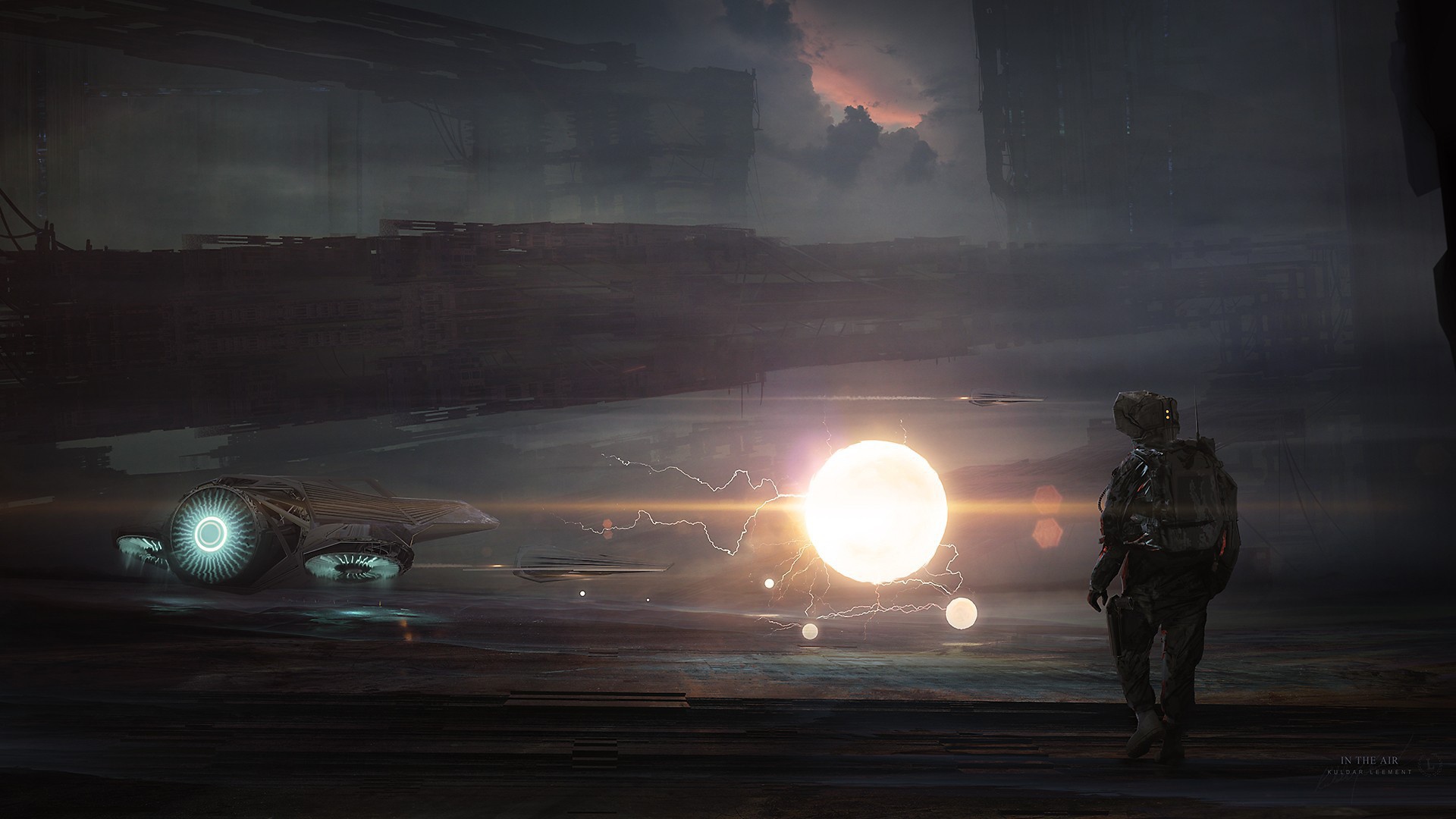 Космонавт идет к своему кораблю, Kuldar Leement