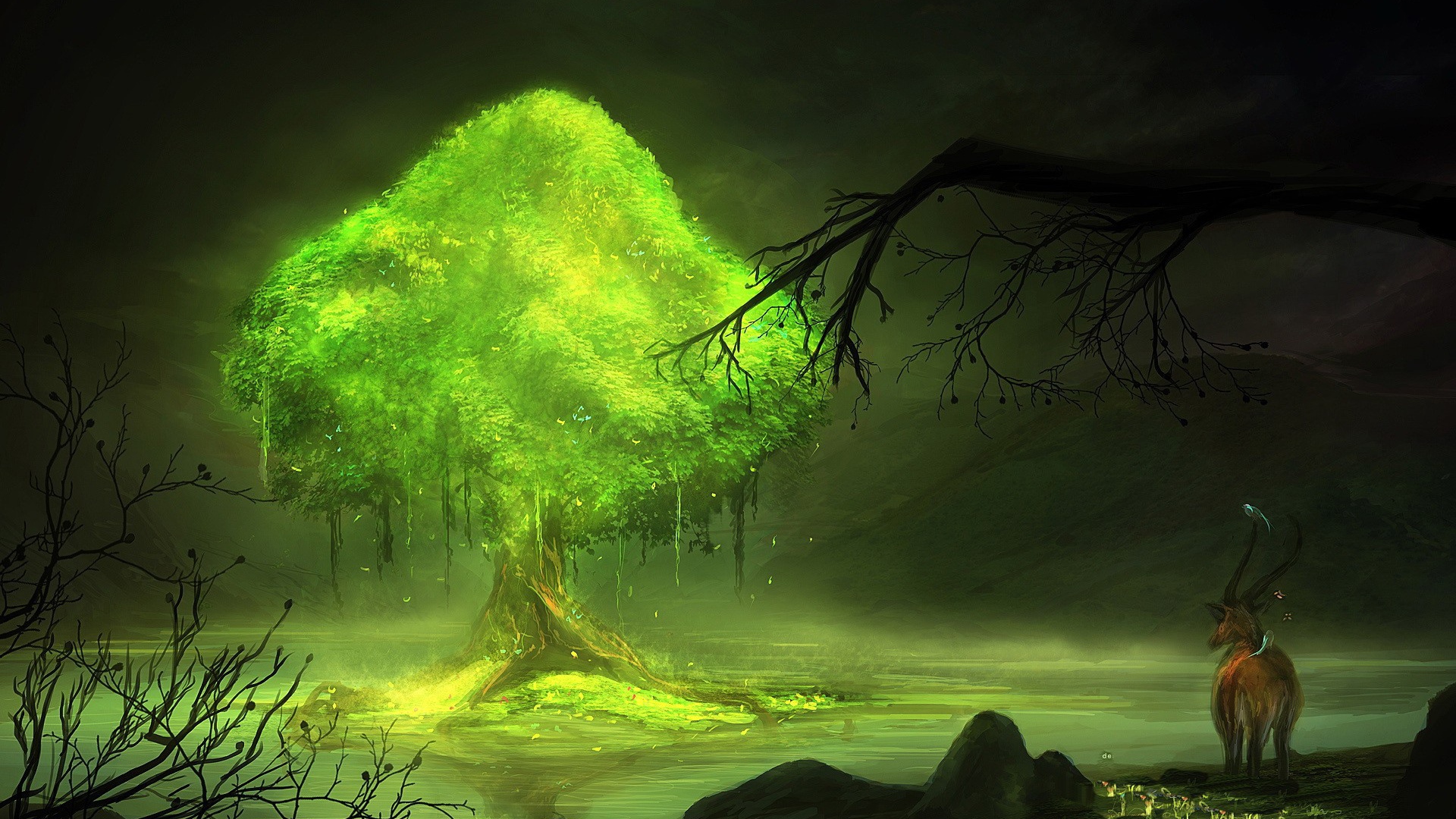 Олень в сердце леса