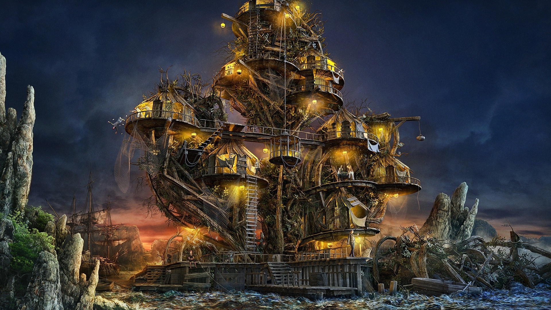 Фантастический дом из обломков кораблей