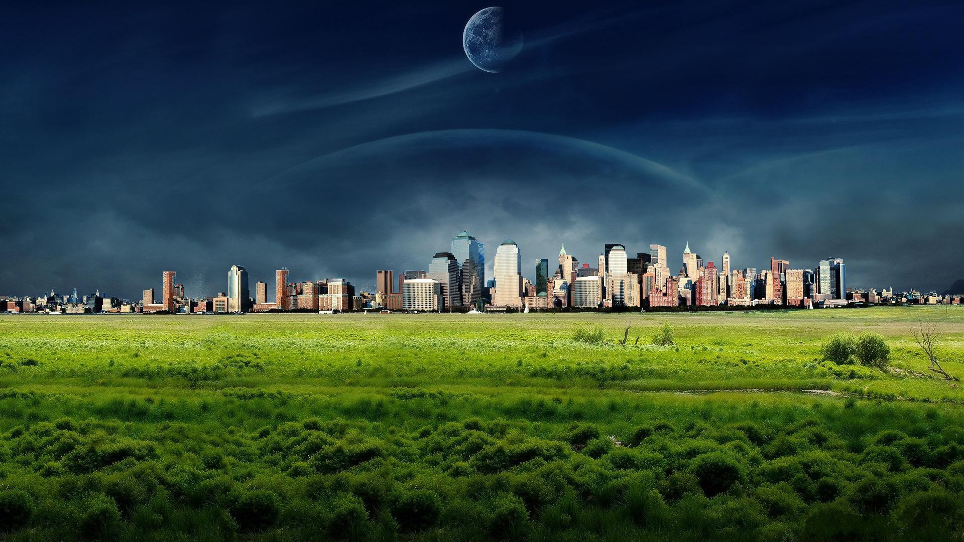 Мегаполис на чужой планете