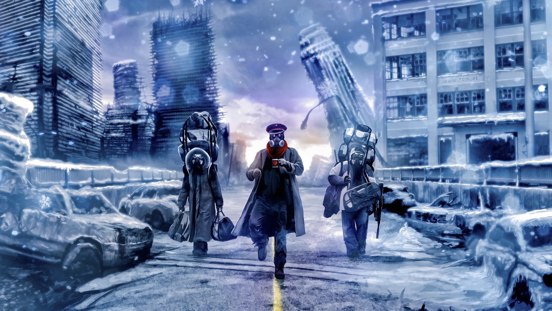 Выжившие после апокалипсиса уходят из города