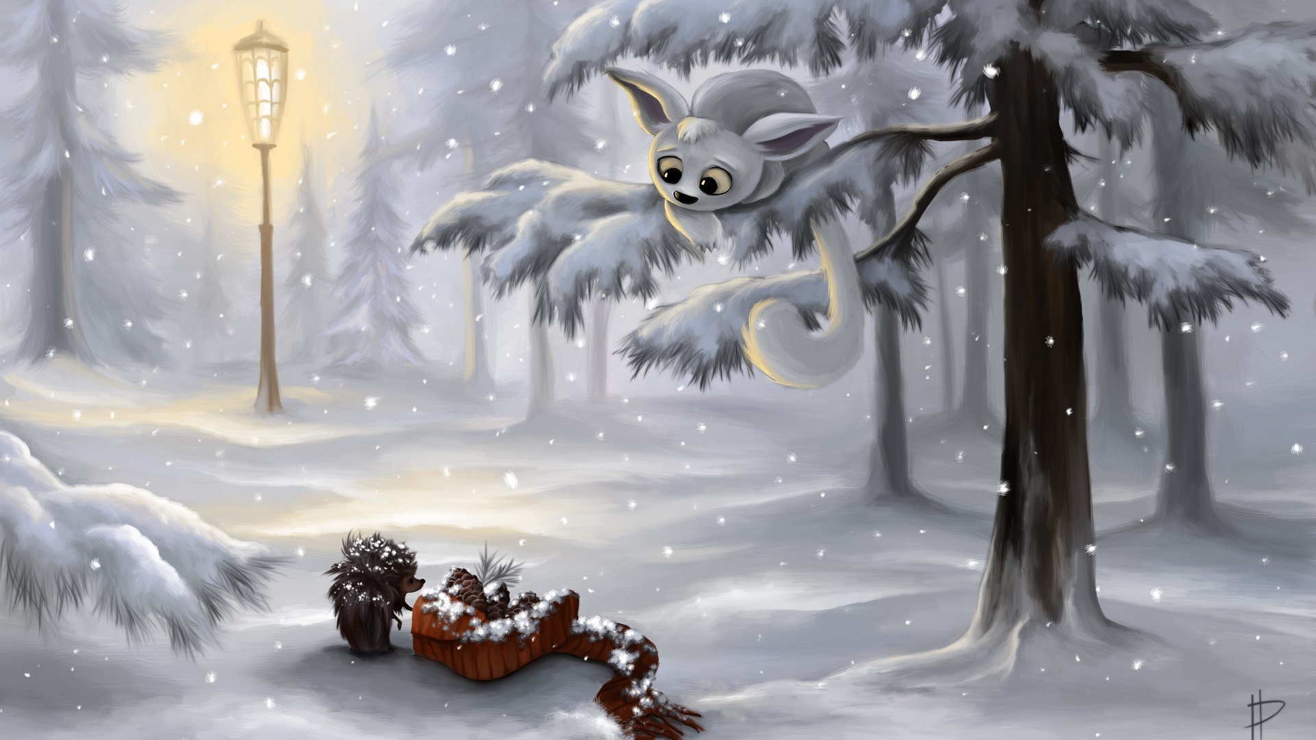 Зимняя сказка в лесу