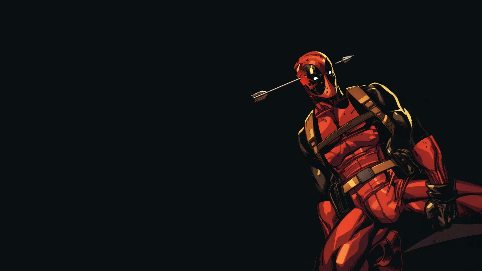 The arrow pierced his head Deadpool
