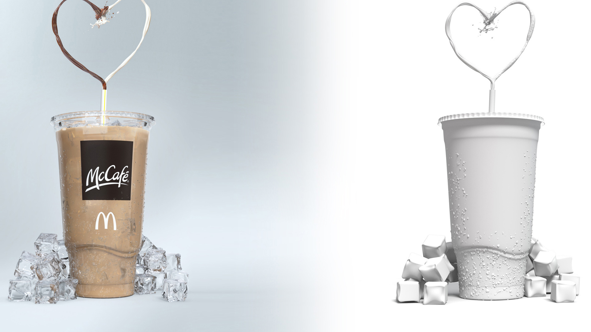 Два стакана с коктейлем