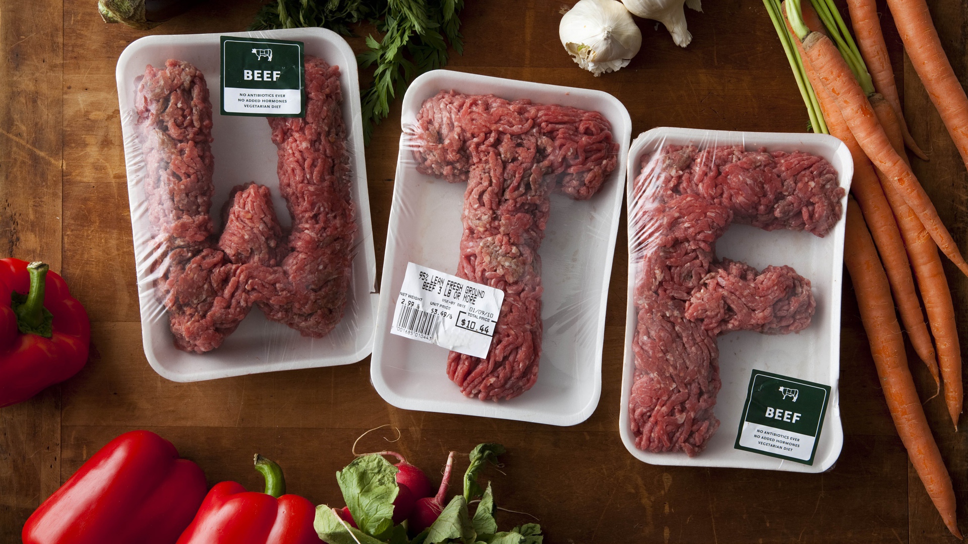 Креативная упаковка мясного фарша