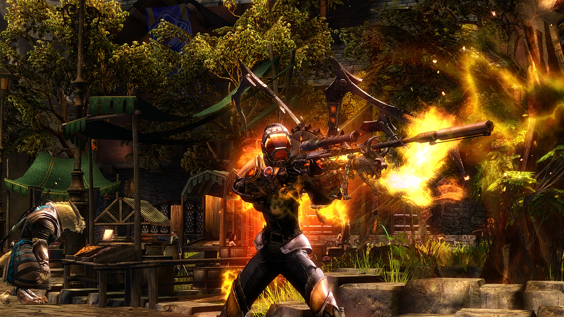 Солдат с винтовкой в игре Guild Wars 2