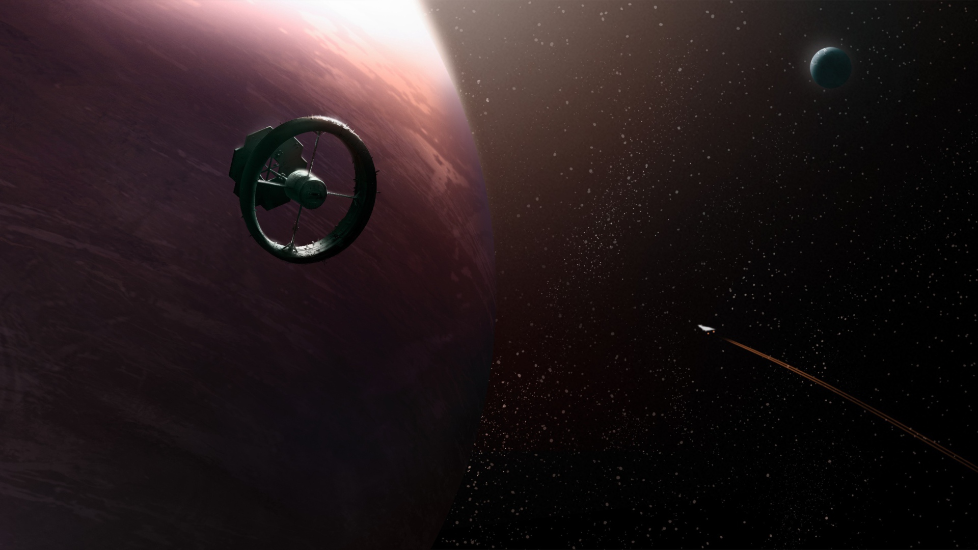 Космическая станция в игре Elite Dangerous