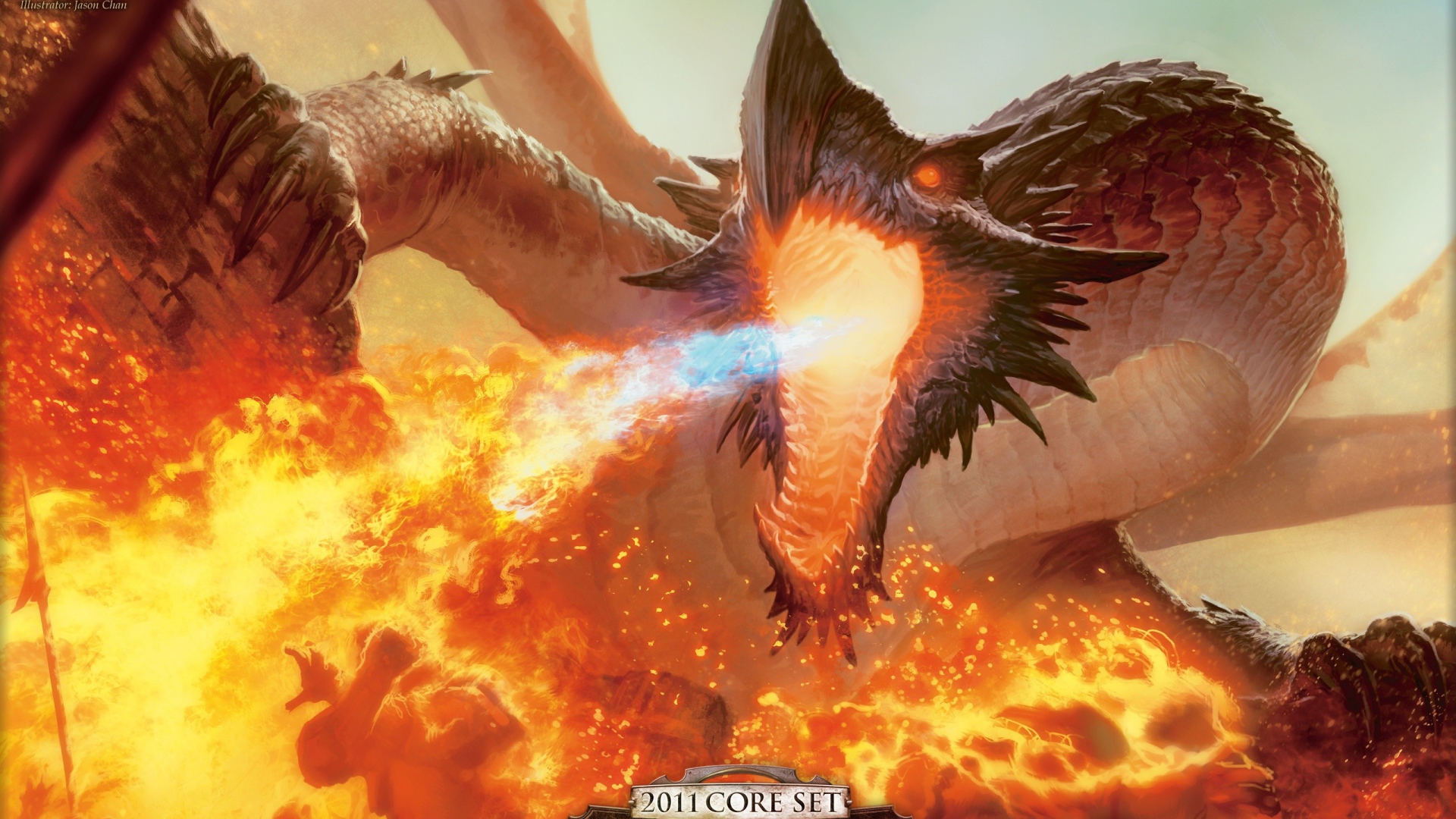 Огнедышащий дракон в игре Magic The Gathering