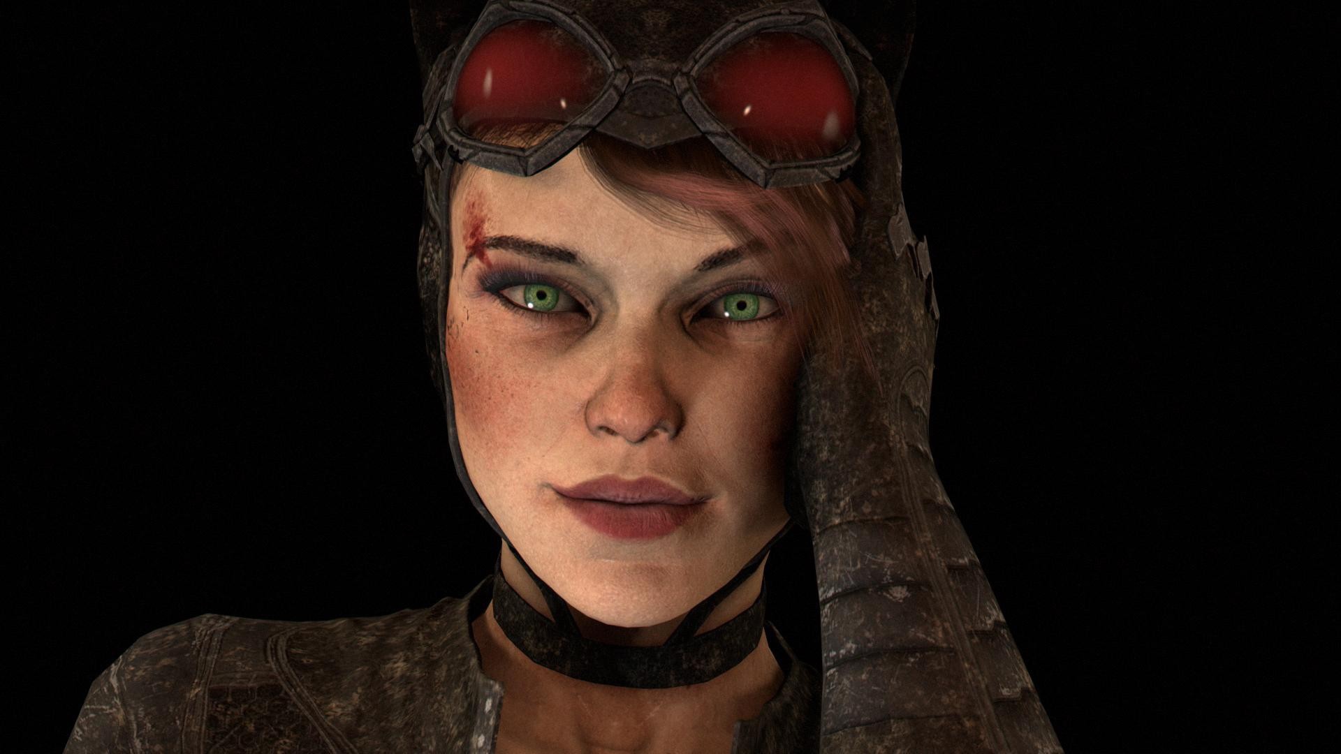 Зеленоглазая Catwoman, игра Batman Arkham Knight
