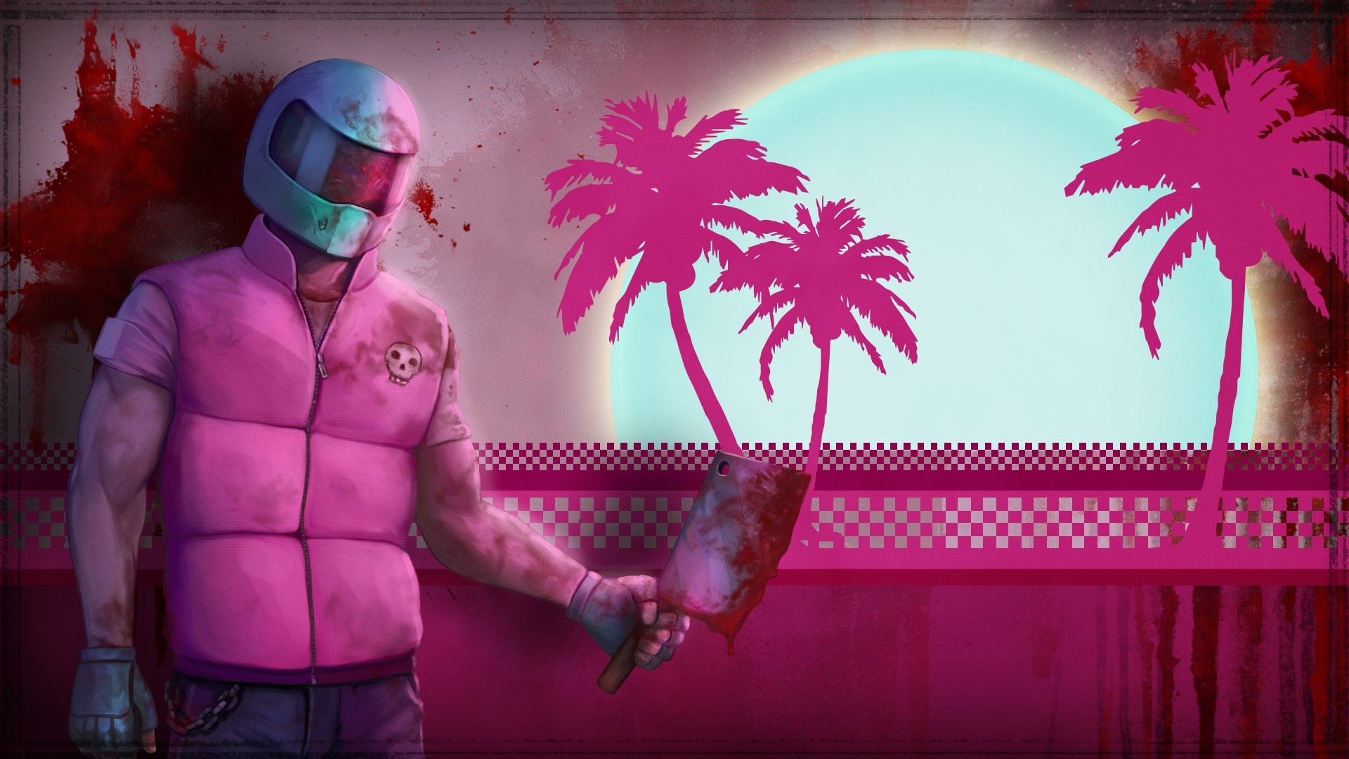 Герой в розовой куртке, игра Hotline Miami