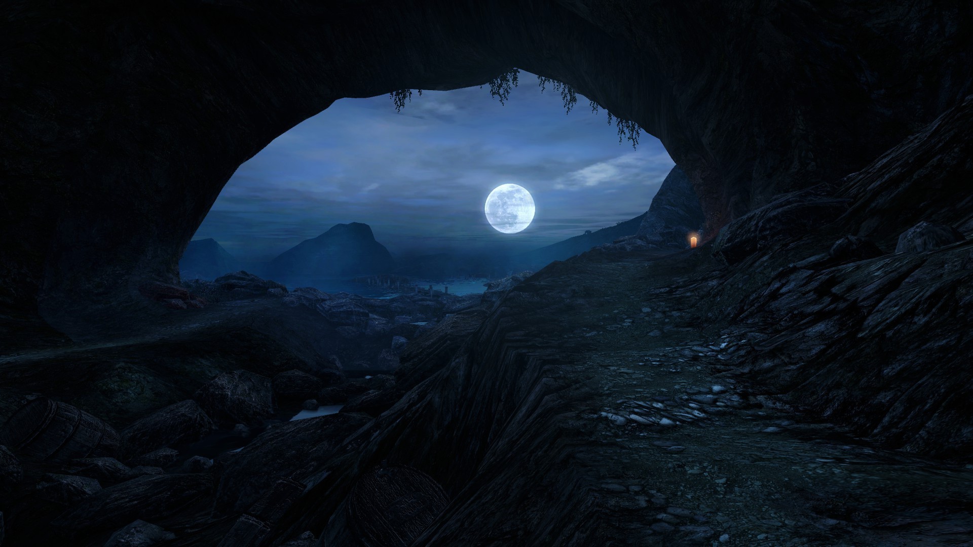 Лунная ночь в игре Dear Esther