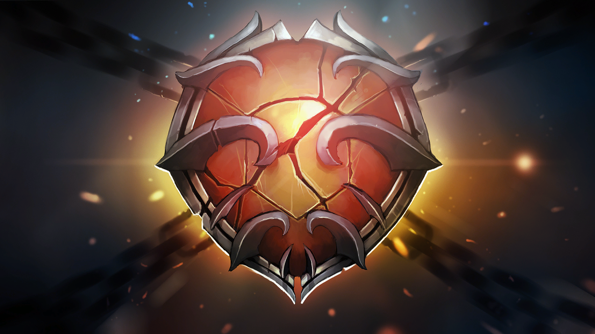 Оранжевый щит на экране загрузки игры Dota 2