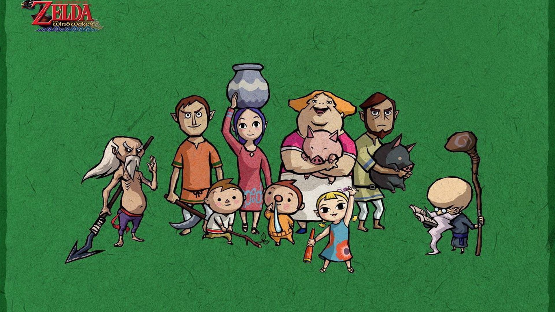 Сельские персонажи игры The Legend of Zelda