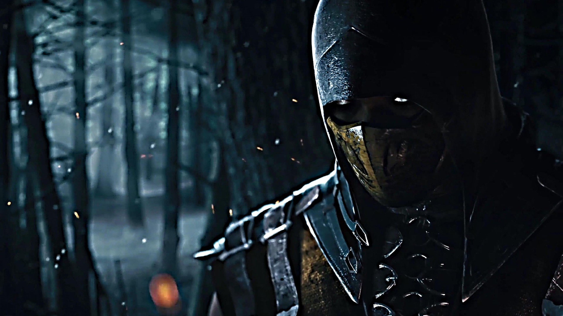 Скорпион в лесу, игра Mortal Kombat