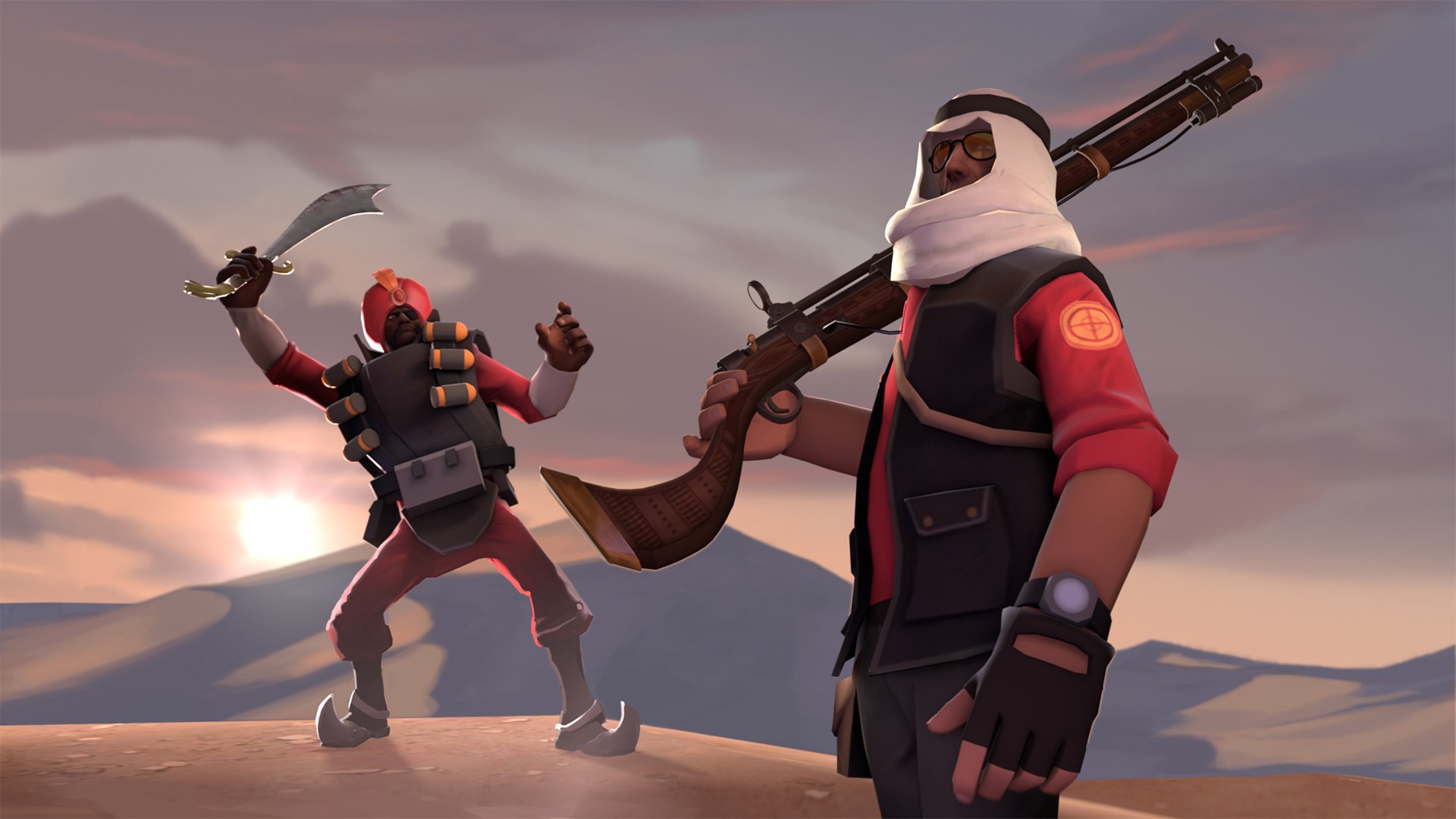 Солдаты пустыни в игре Team Fortress 2