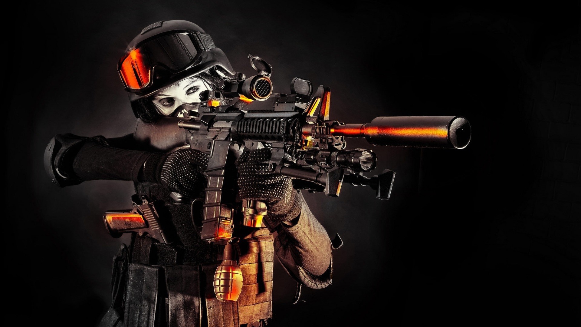 Солдат спецназа девушка