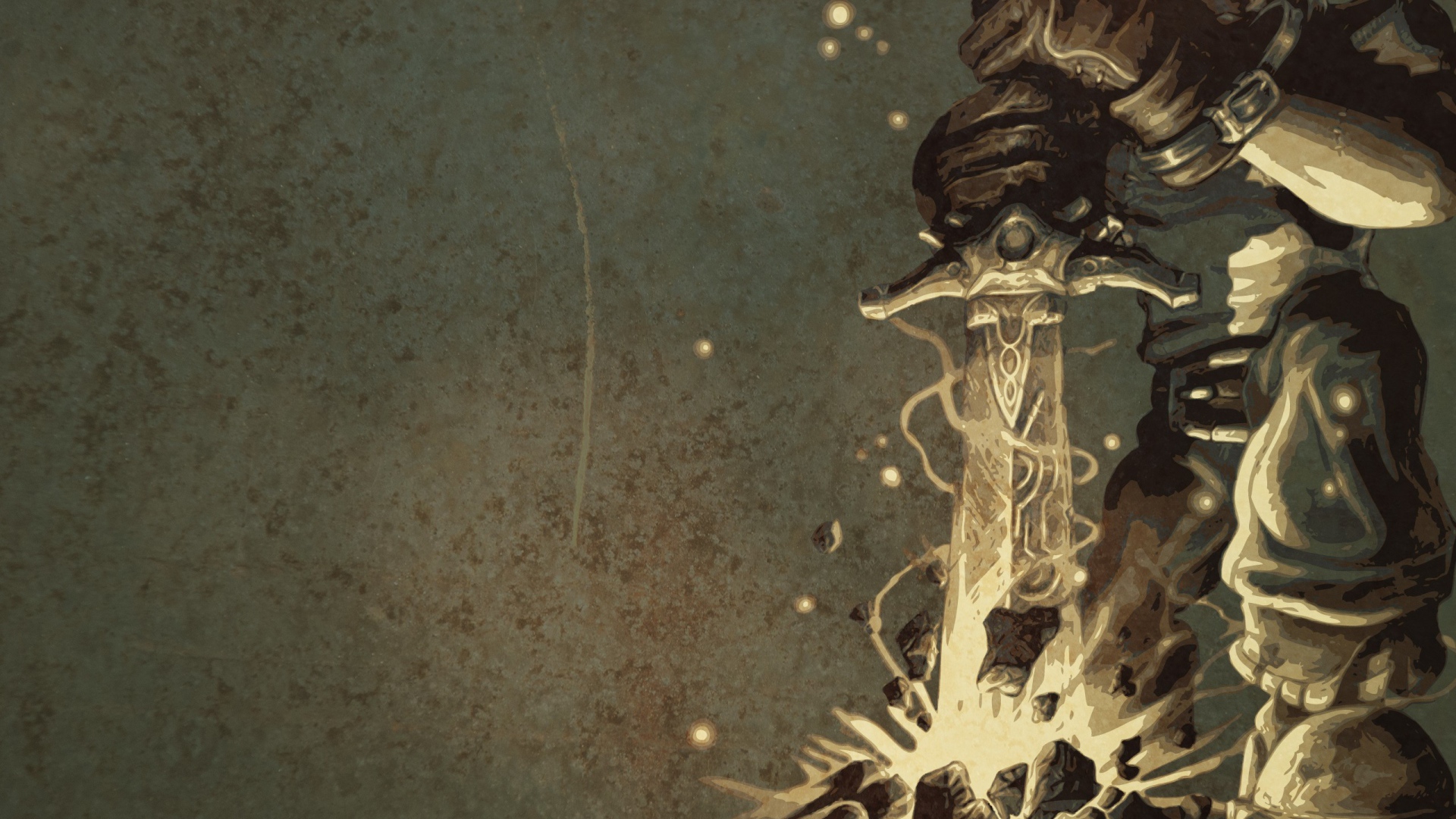 Персонаж игры Fable с мечом