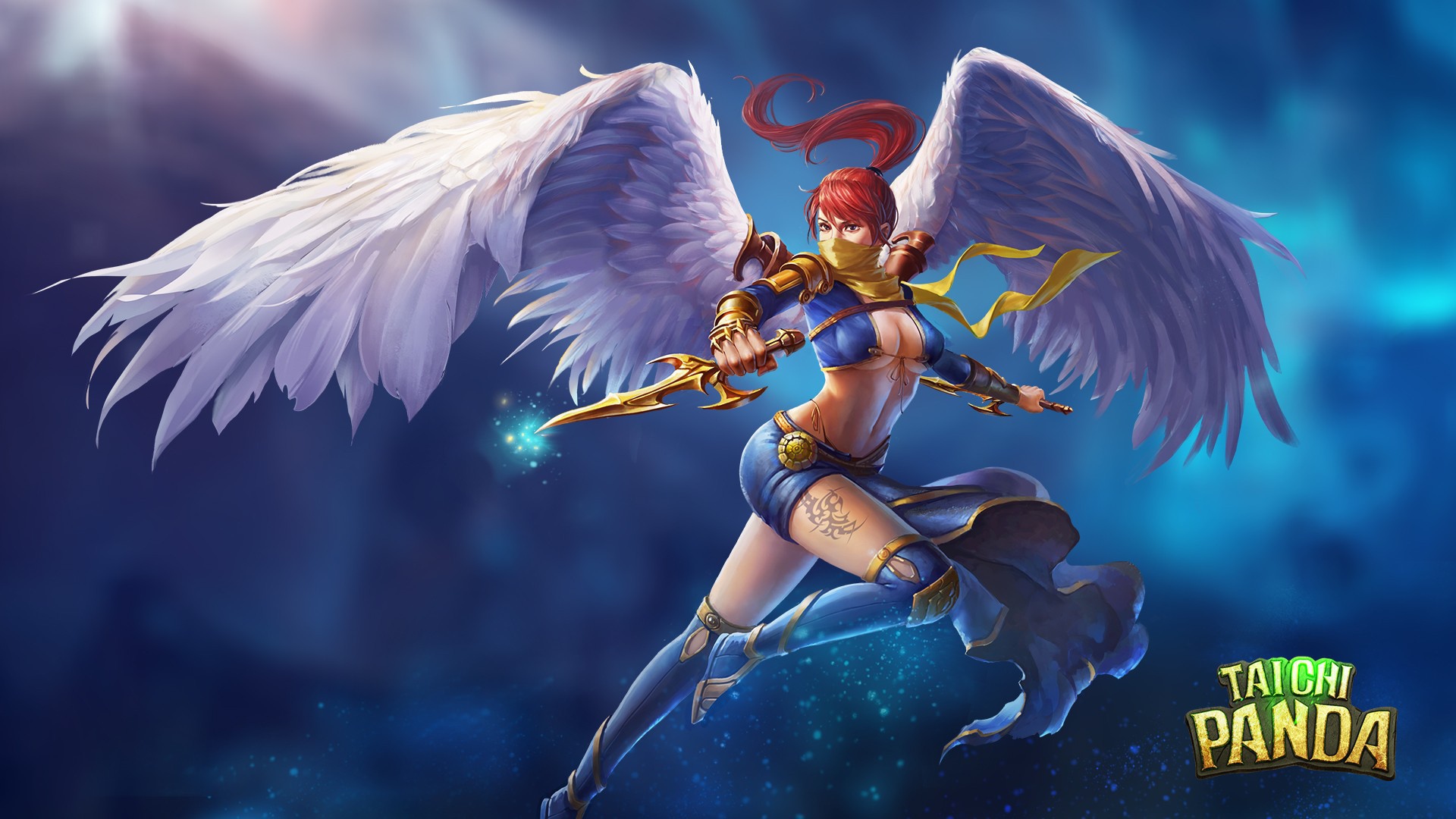 Девушка ангел из игры Taichi Panda