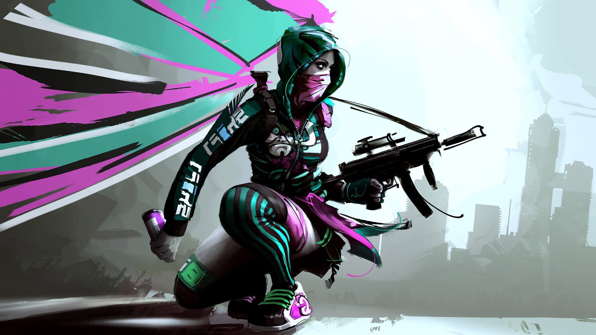 Девушка из онлайн игры All Points Bulletin