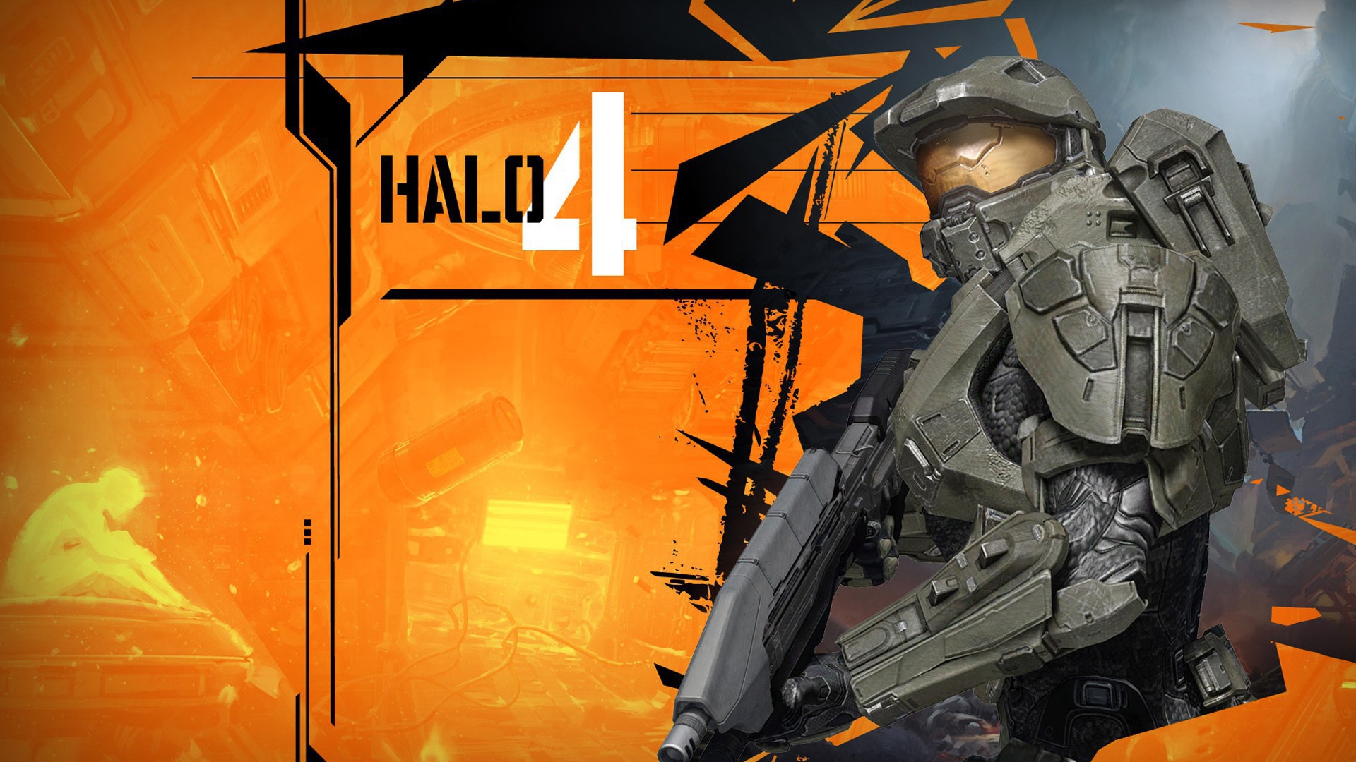 Постер игры Halo 4, Мастер Чиф