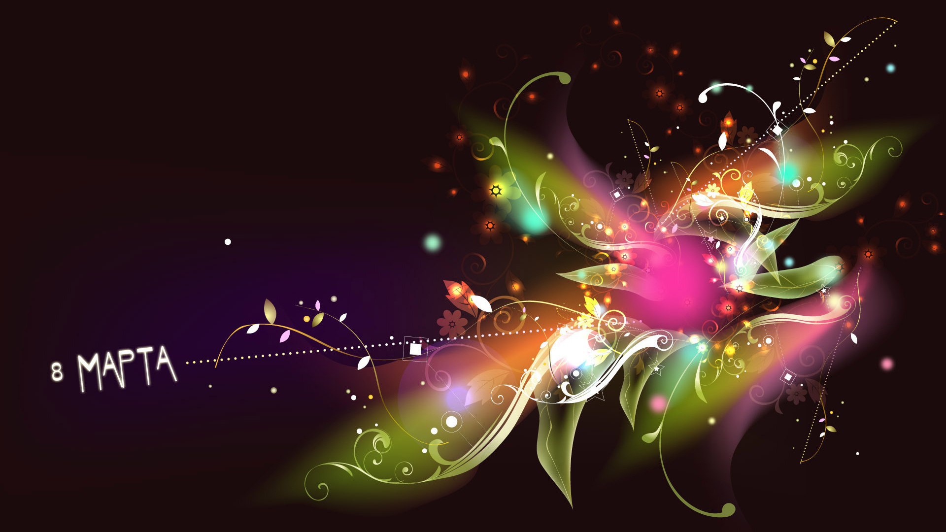 Креативная открытка с цветком на 8 марта