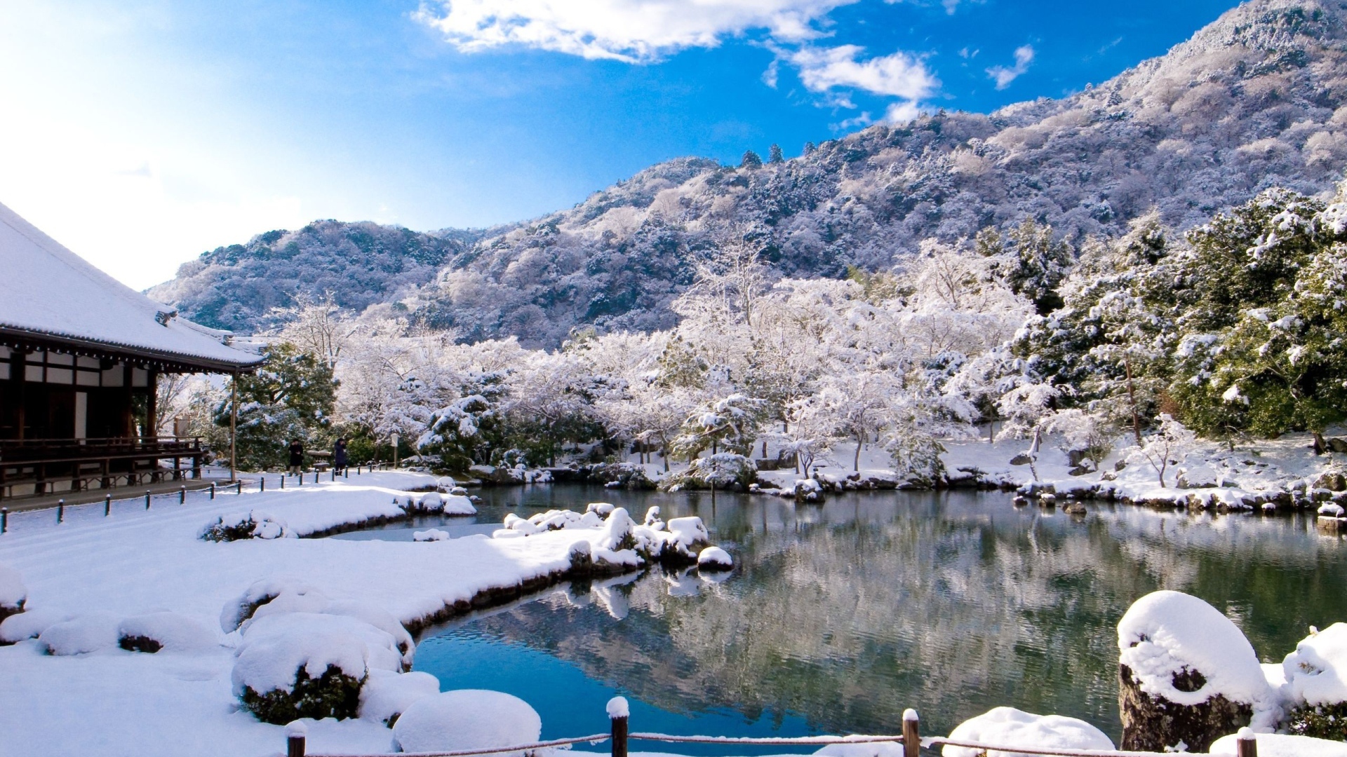Теплая вода горного озера