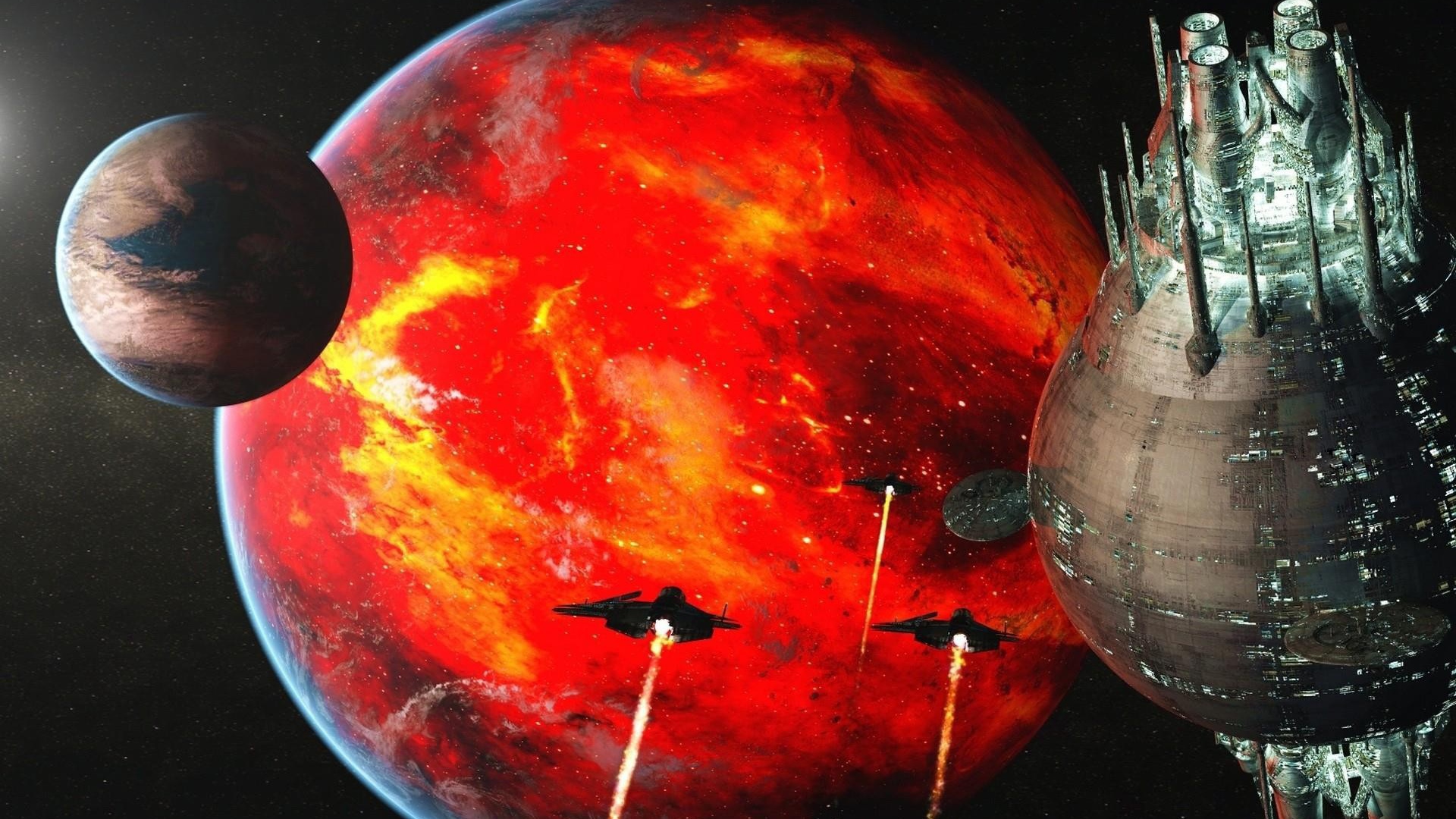 Звезда смерти атакует планетную систему