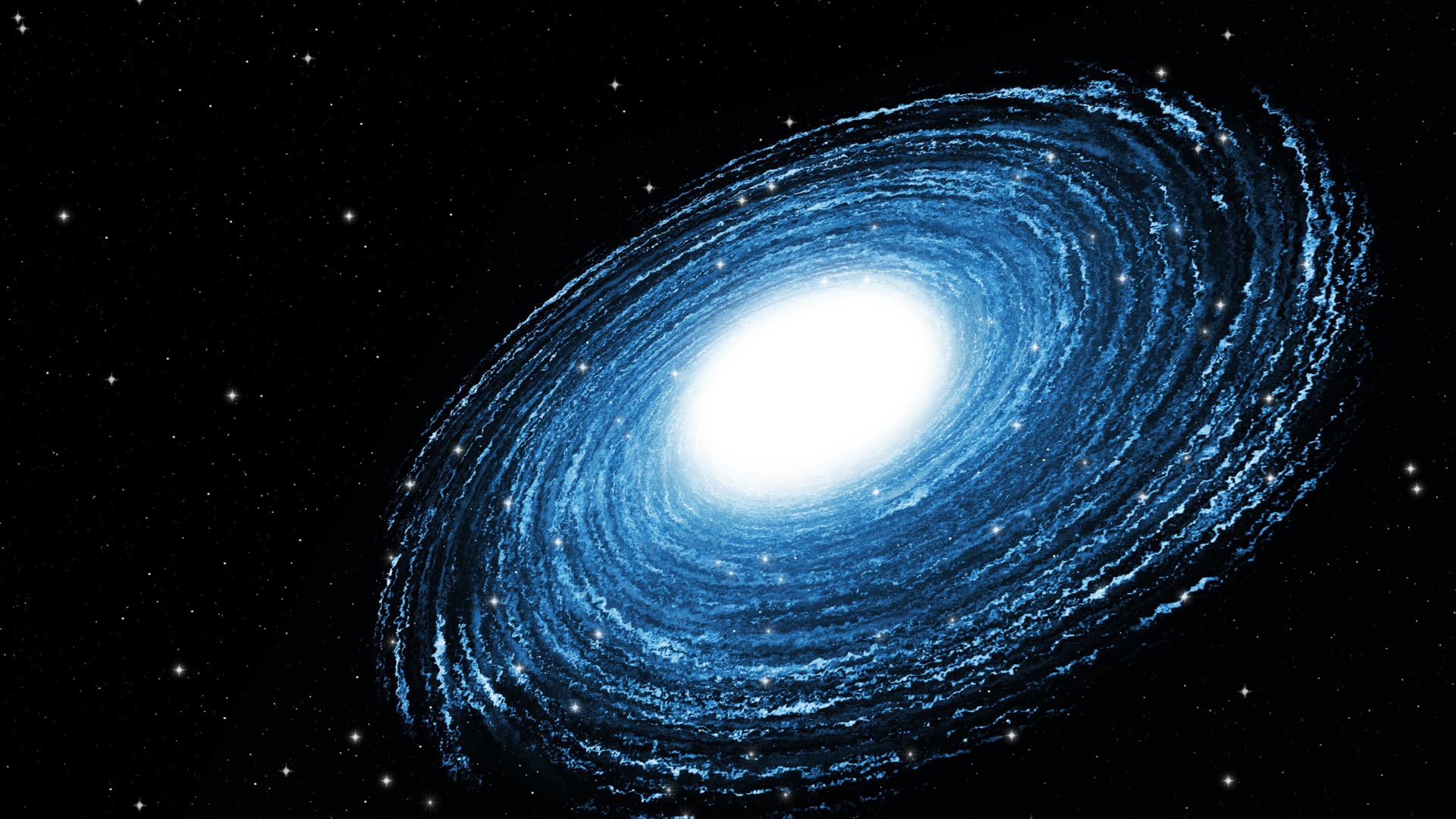 Быстрое вращение голубой галактики