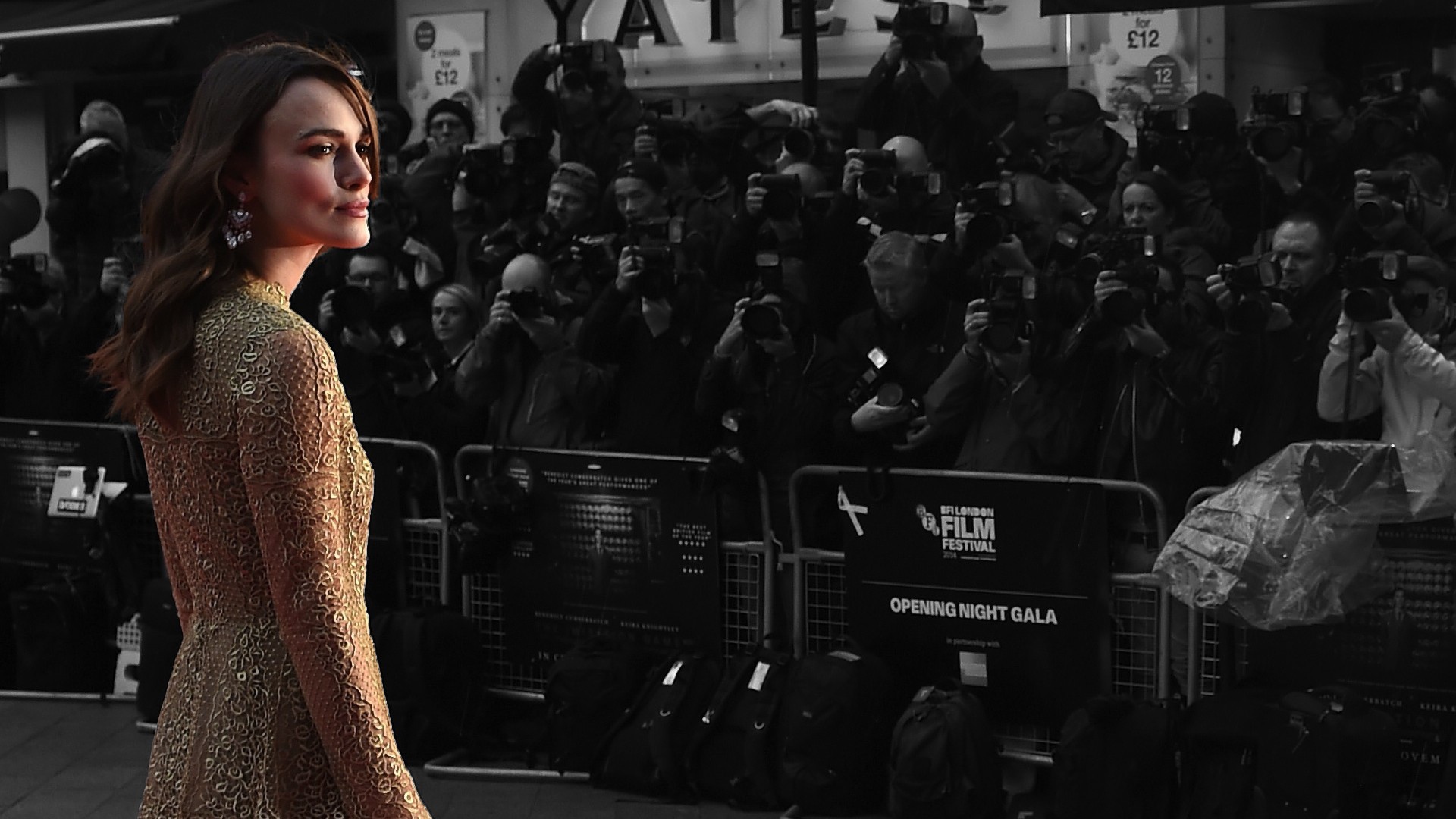 Актриса Кира Найтли перед журналистами