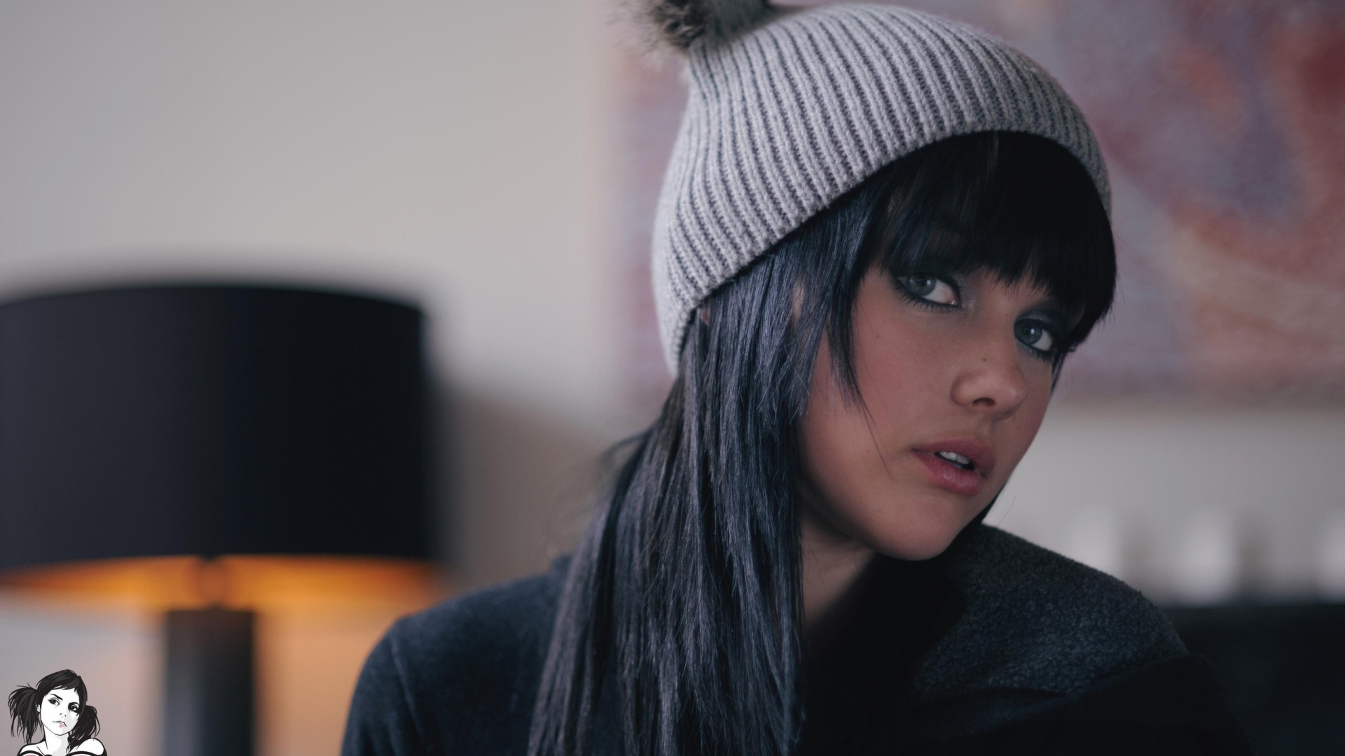 Мелисса Кларк в вязанной шапке