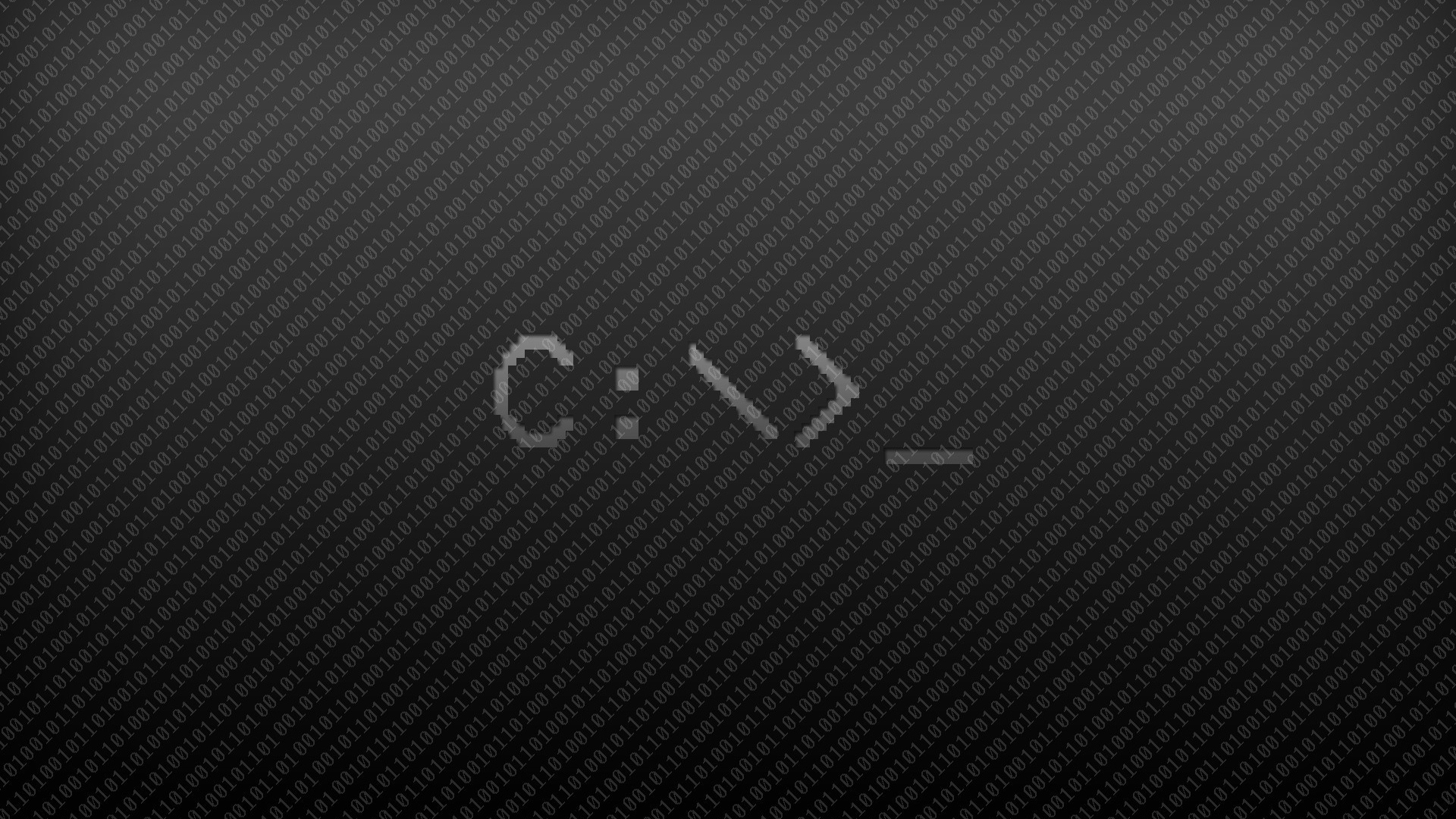 Бинарный код на черном фоне