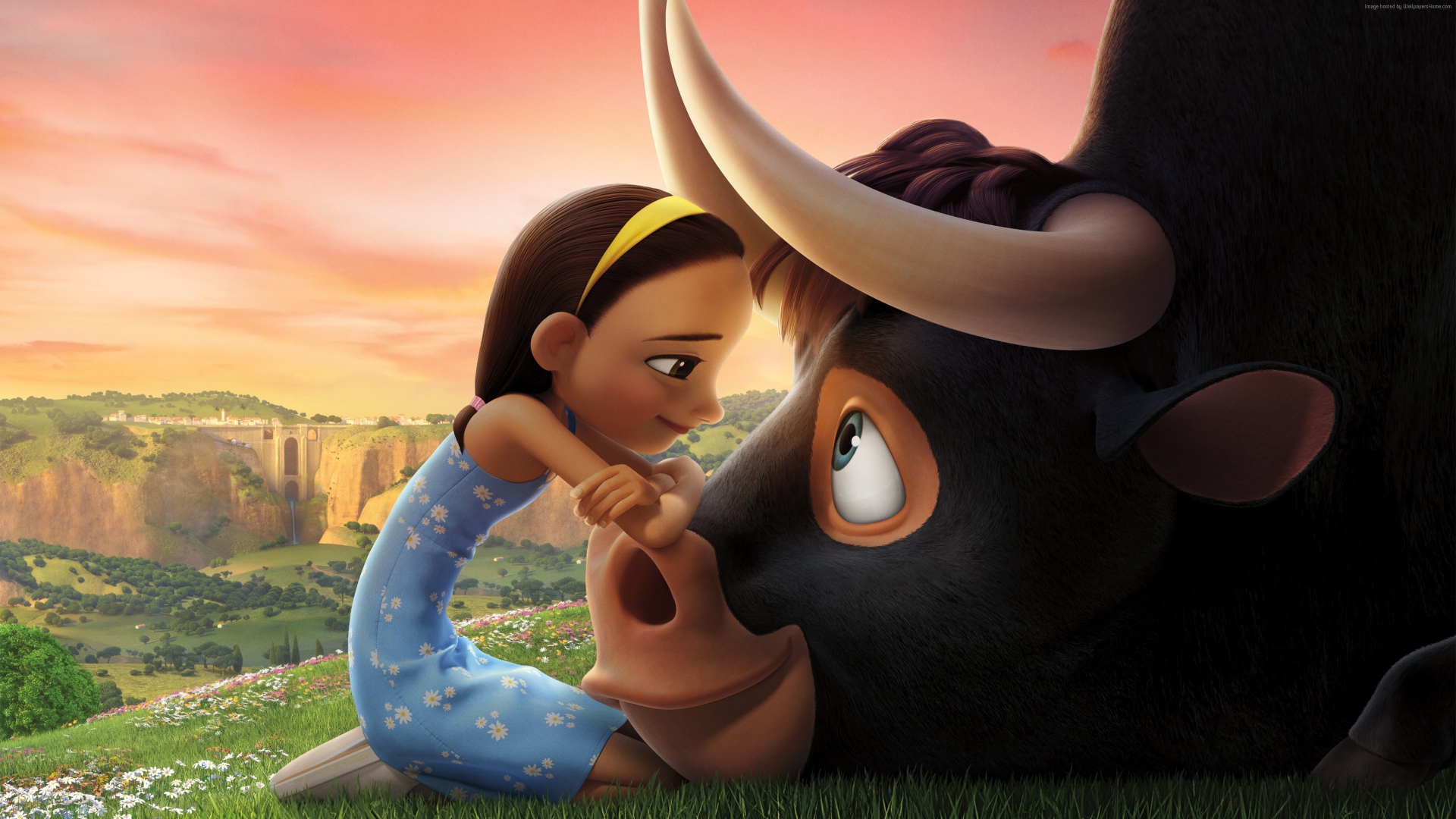 Персонажи нового мультфильма Фердинанд, 2017