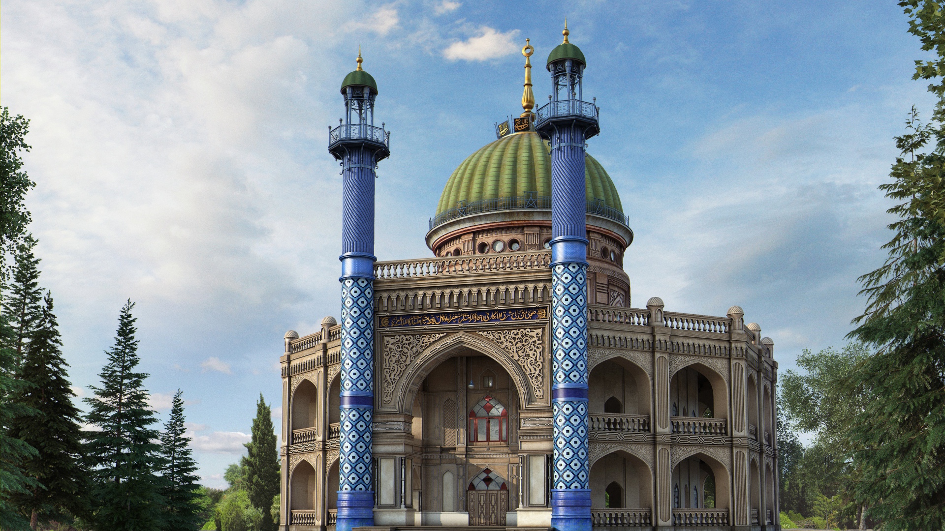 Храм Бахаи в Ашхабаде