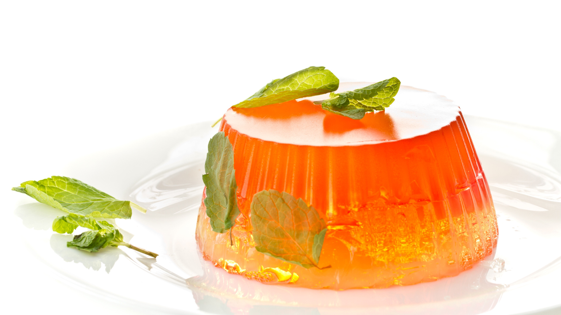 Аппетитное апельсиновое желе с мятой 