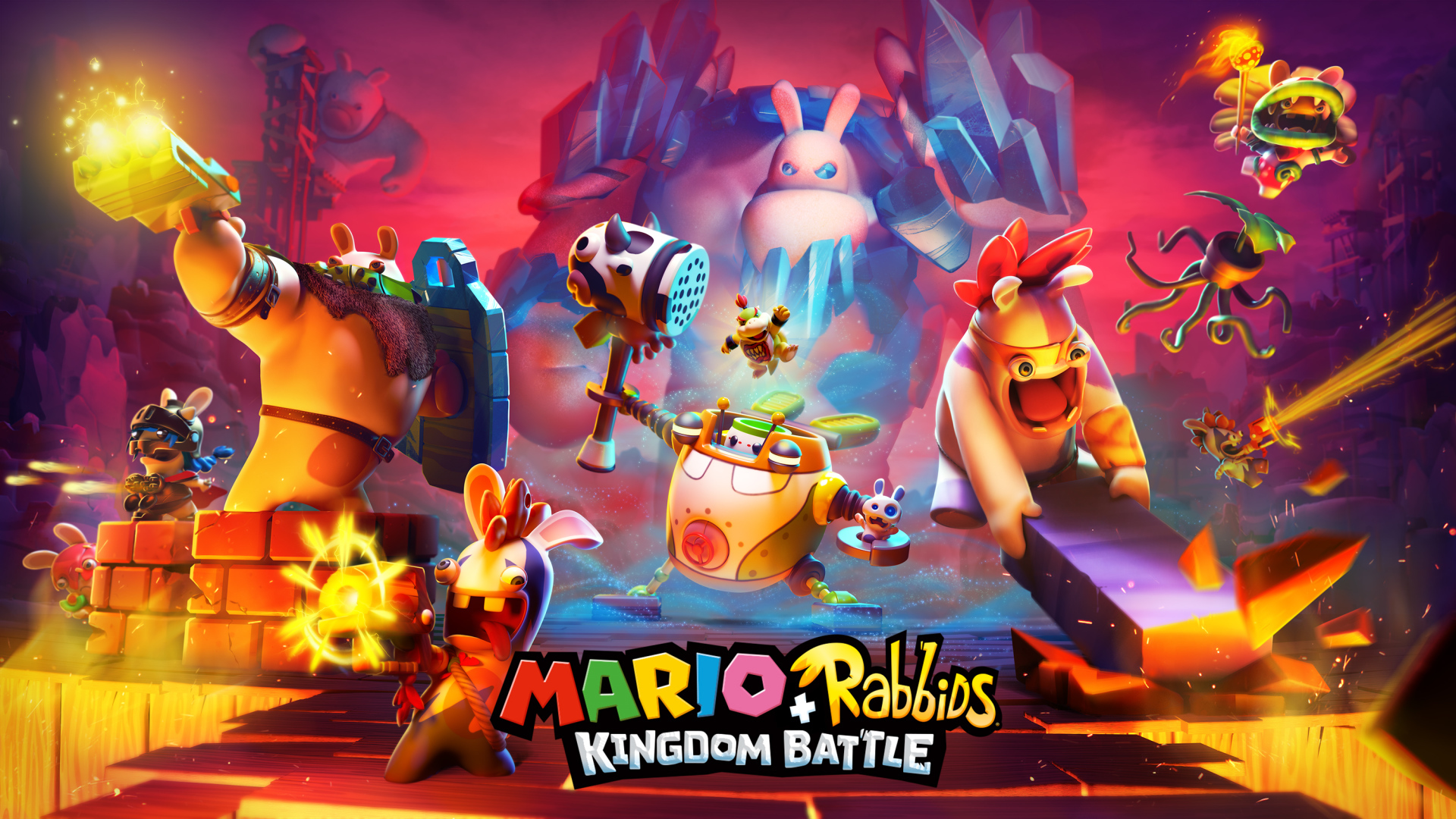 Постер компьютерной игры Mario + Rabbids Kingdom Battle, 2017