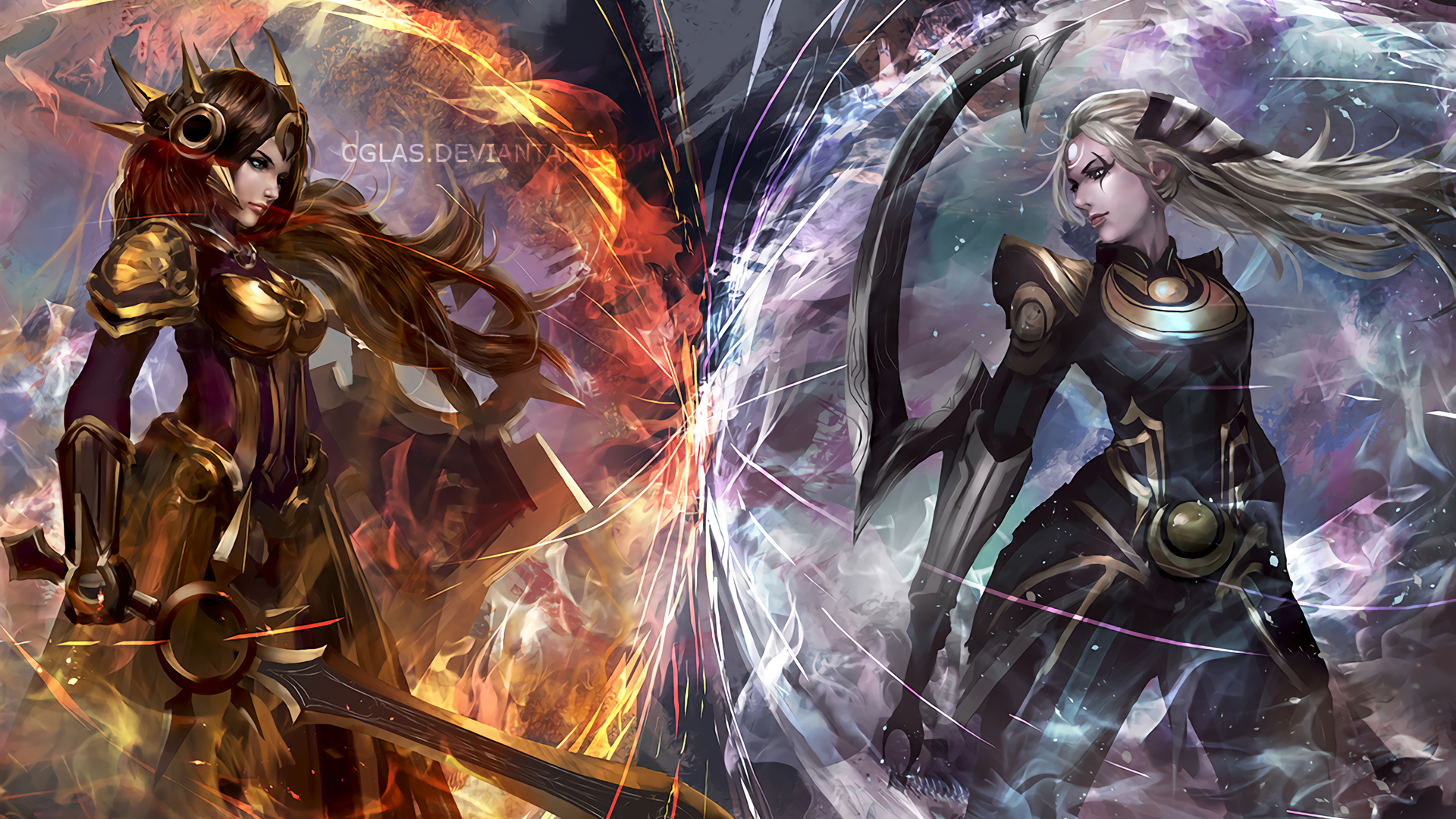 Воины Диана и Леона персонажи игры Лига легенд 