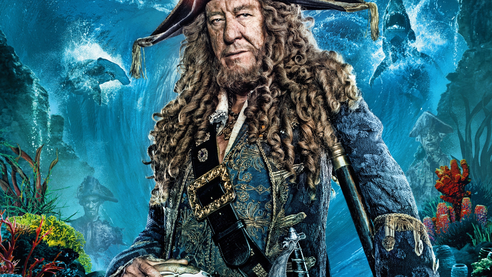 Капитан Барбосса персонаж фильма Пираты Карибского моря. Мертвецы не рассказывают сказки 2017 