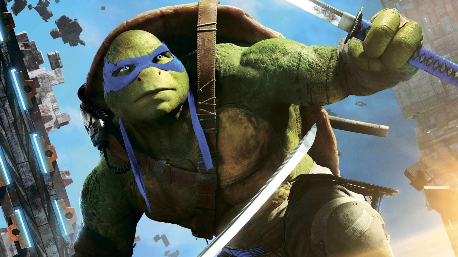 Леонардо персонаж фильма Черепашки-ниндзя 2 