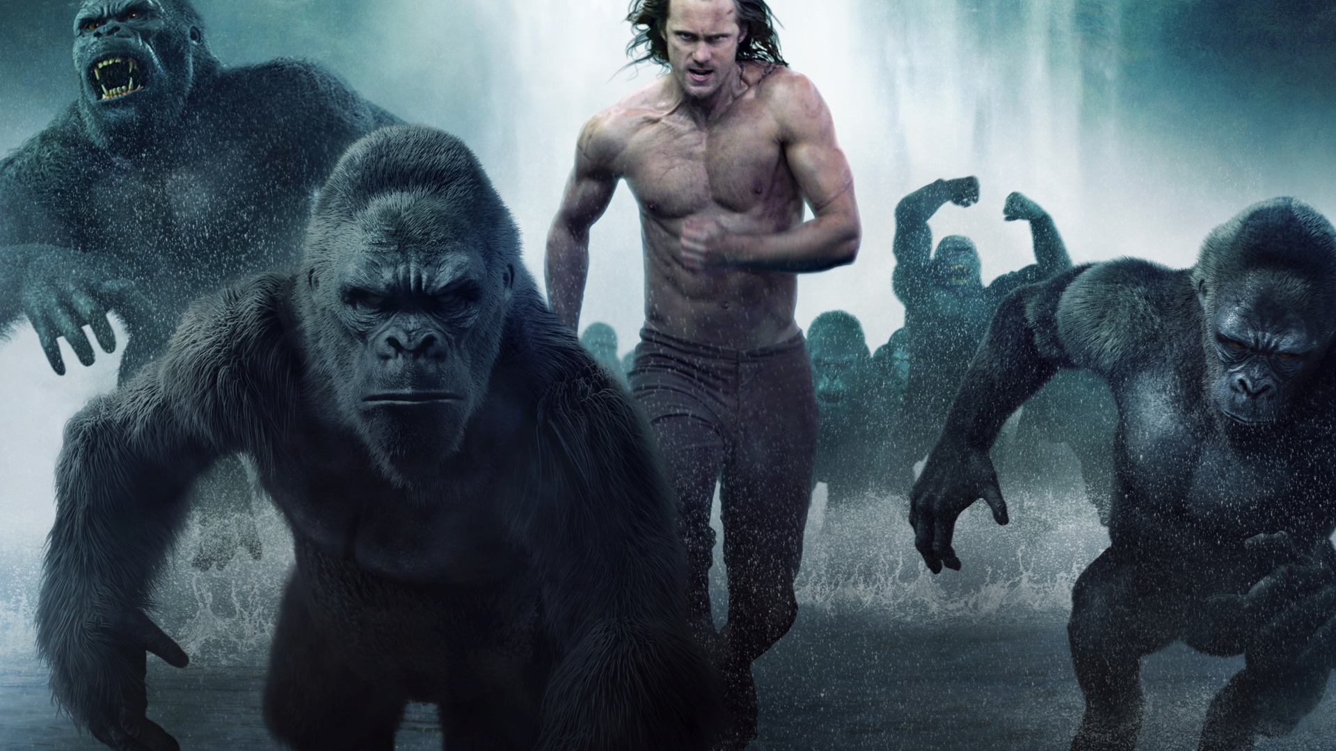 Тарзан  и гориллы фильм Тарзан. Легенда 