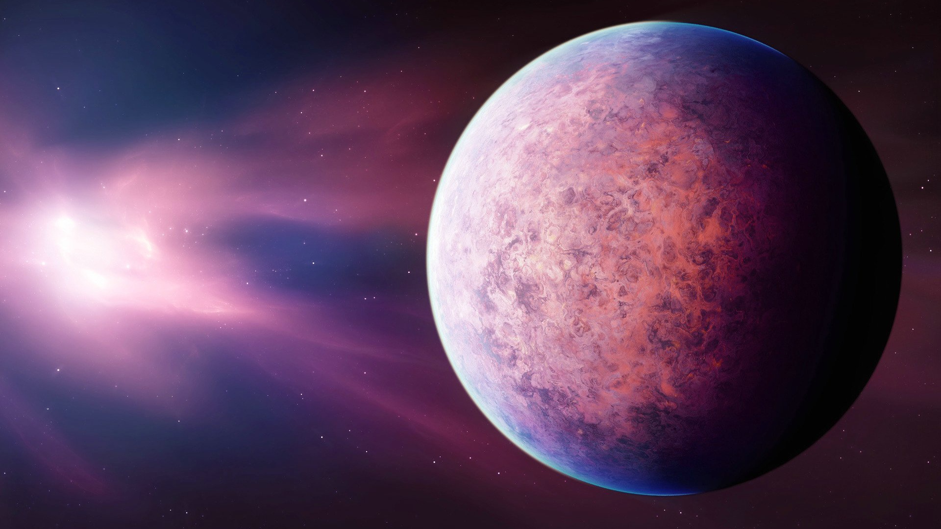 Пурпурная планета солнечной системы 