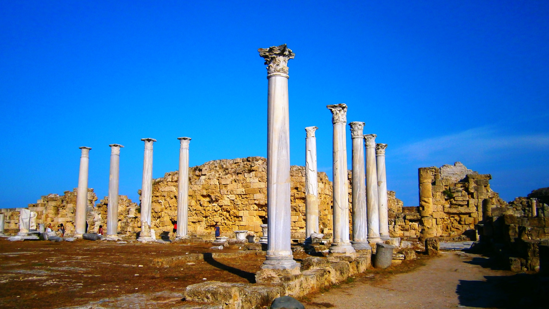 Развалины древнего города Саламис, Северный  Кипр 