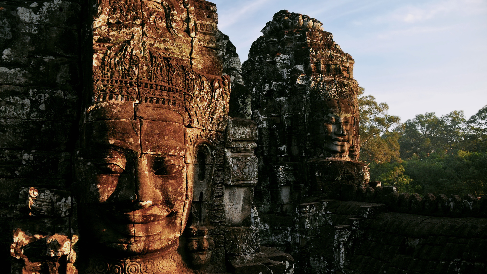 Развалины старого храма, Камбоджа 