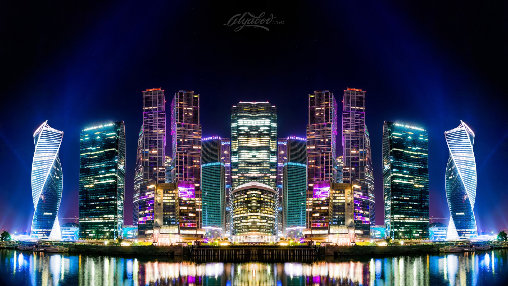 Ночная Москва, Россия 